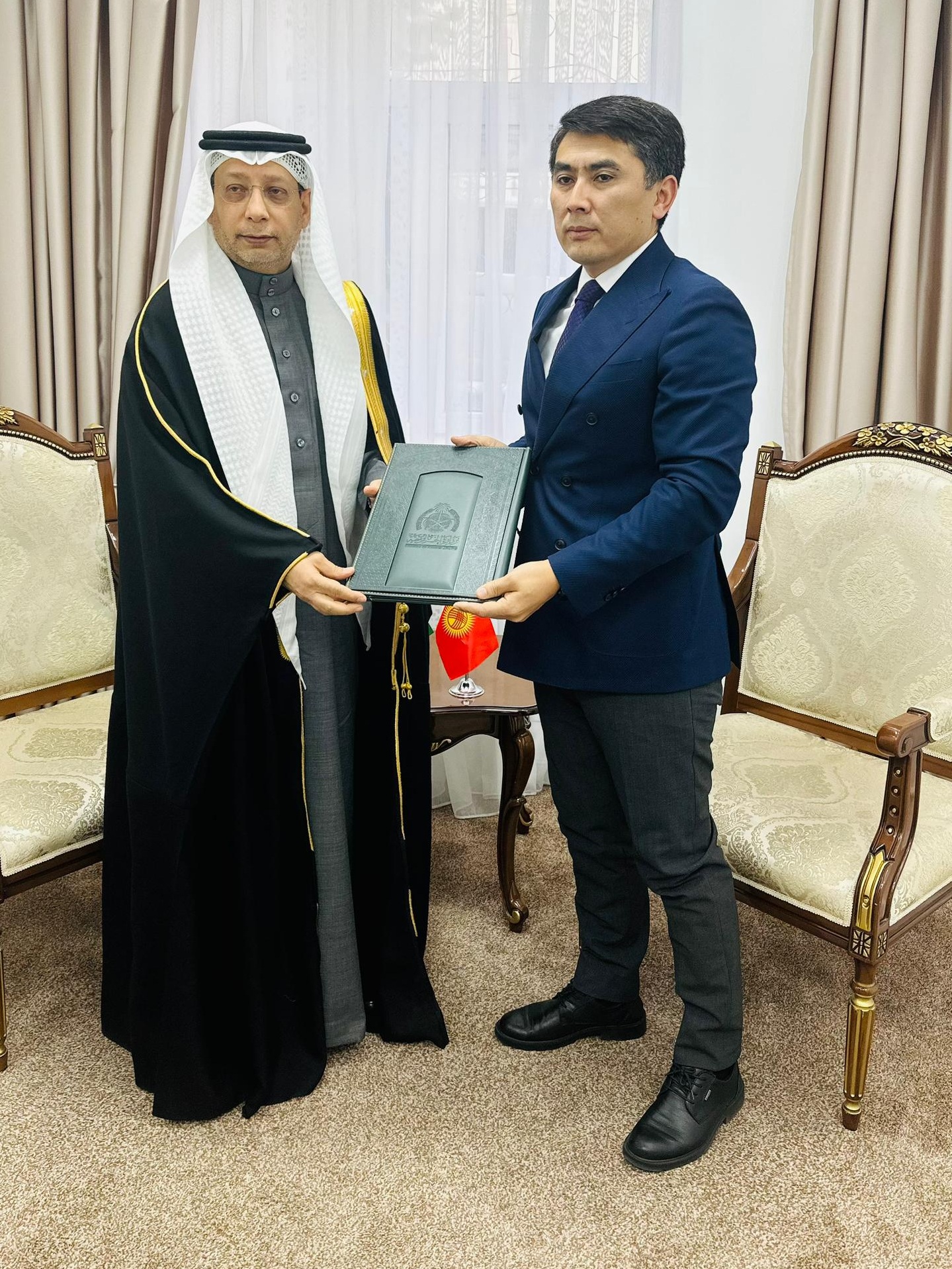 Ambassador presents a copy of his credentials to the Kyrgyz Deputy Foreign Minister